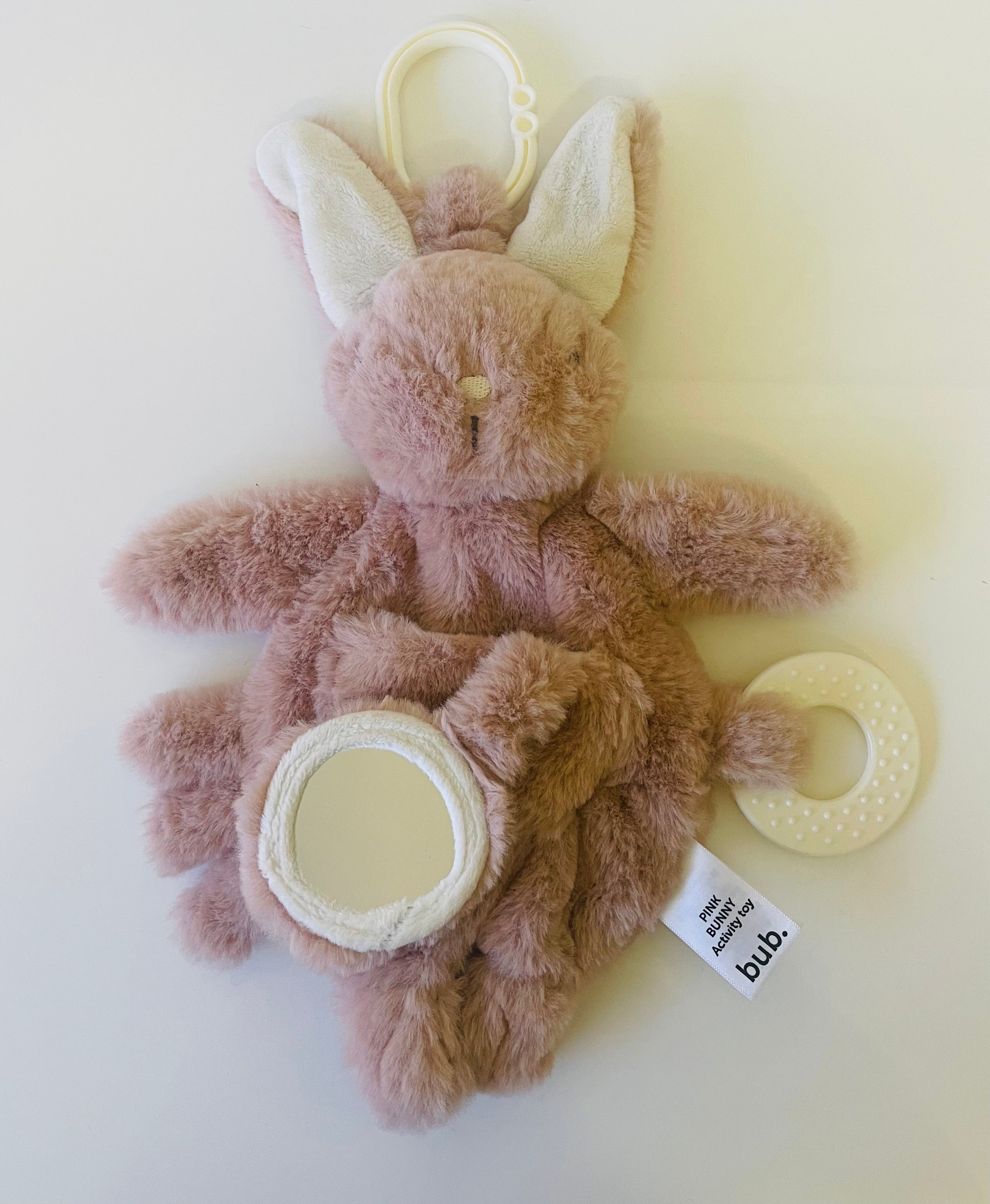 BUB PINK BUNNY ACTIVITY TOY