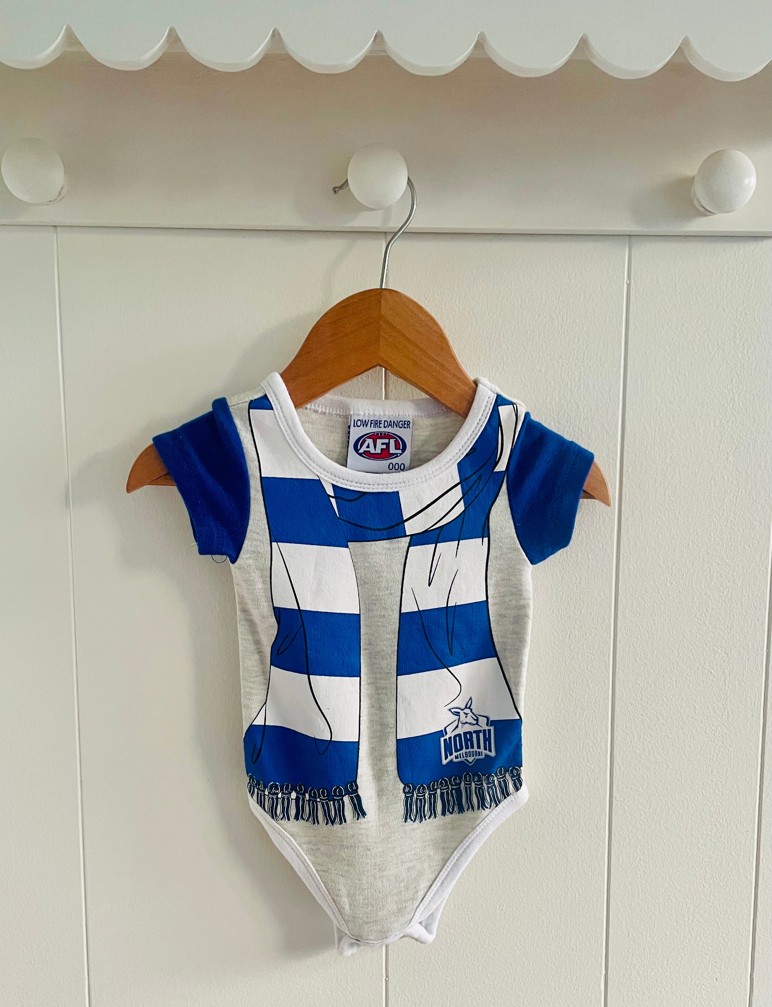 AFL NTH MELBOURNE ONESIE
