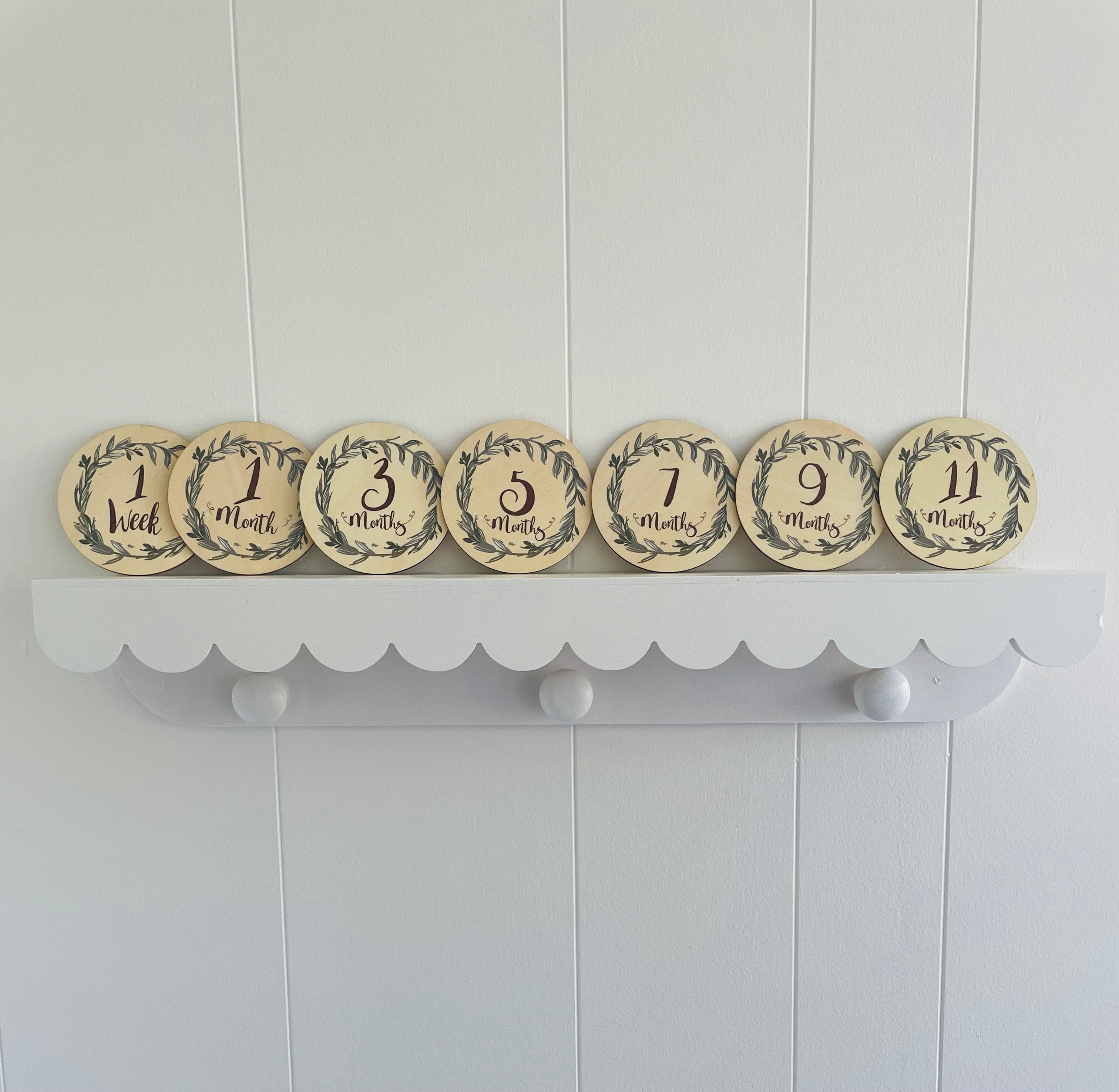 WOODEN BABY MILESTONE DISCS