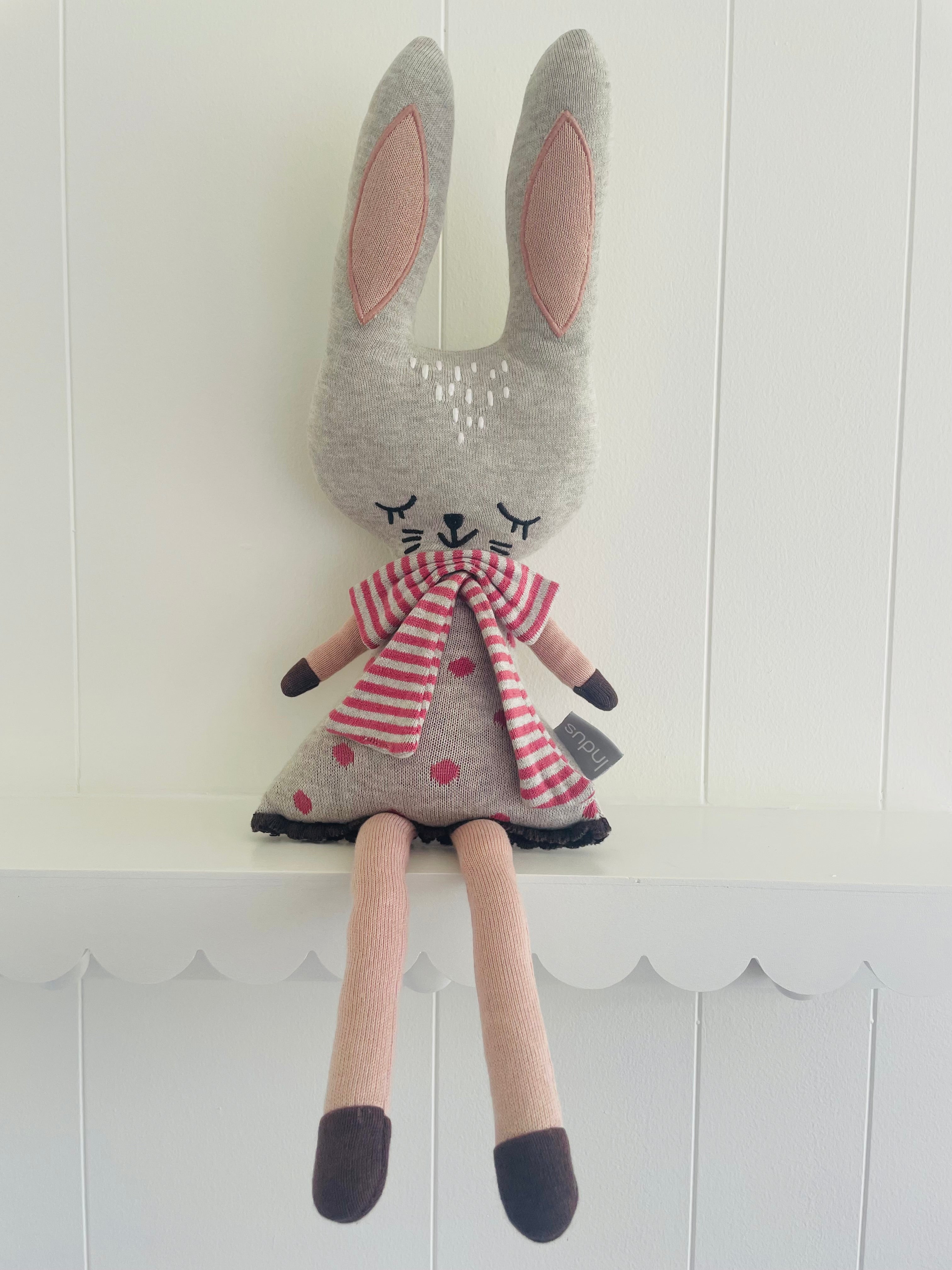 POPPY BUNNY KNIT TOY DOLL