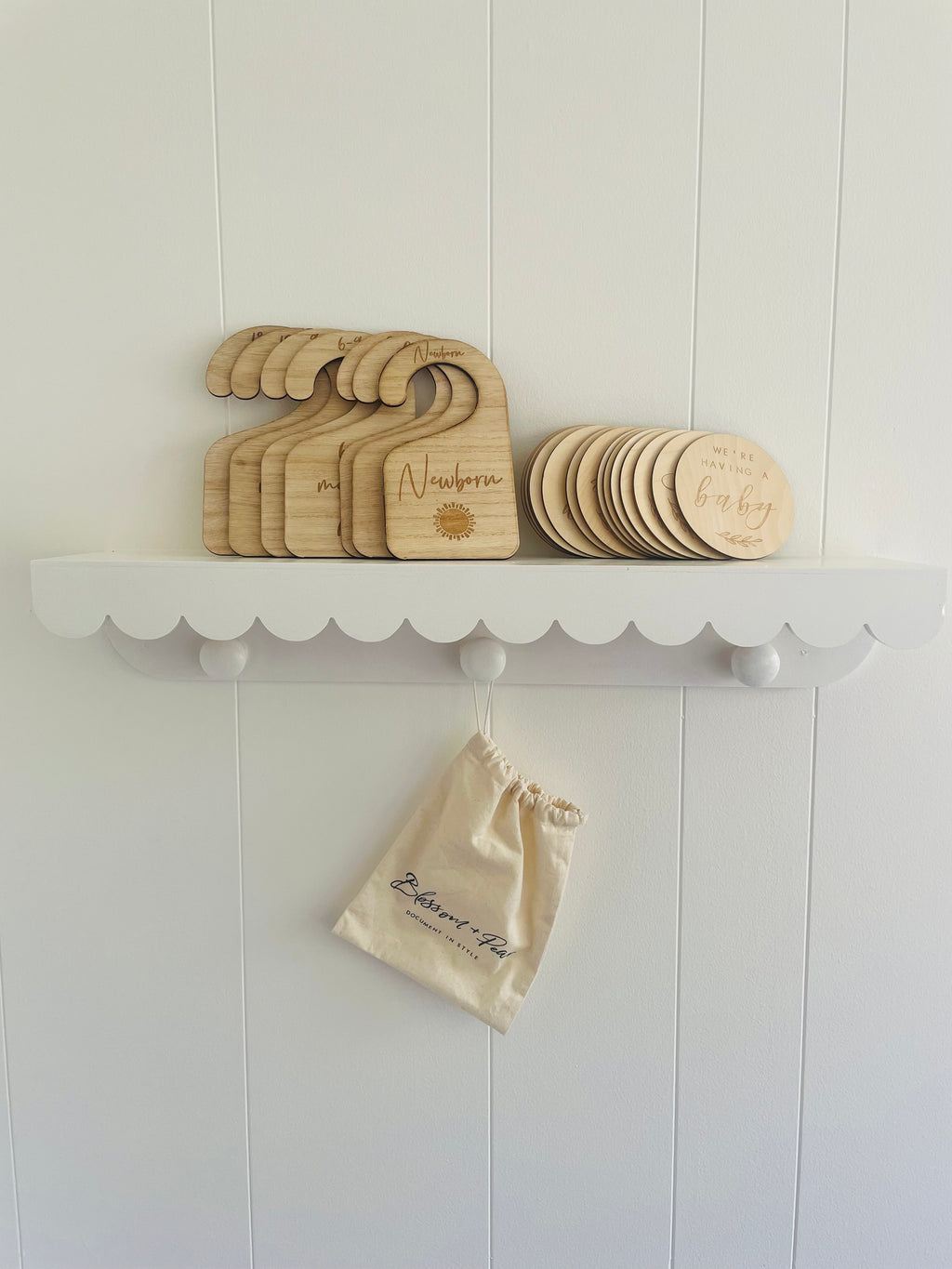 BLOSSOM + PEAR WOODEN MILESTONES