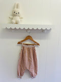 SEED GINGHAM ROMPER