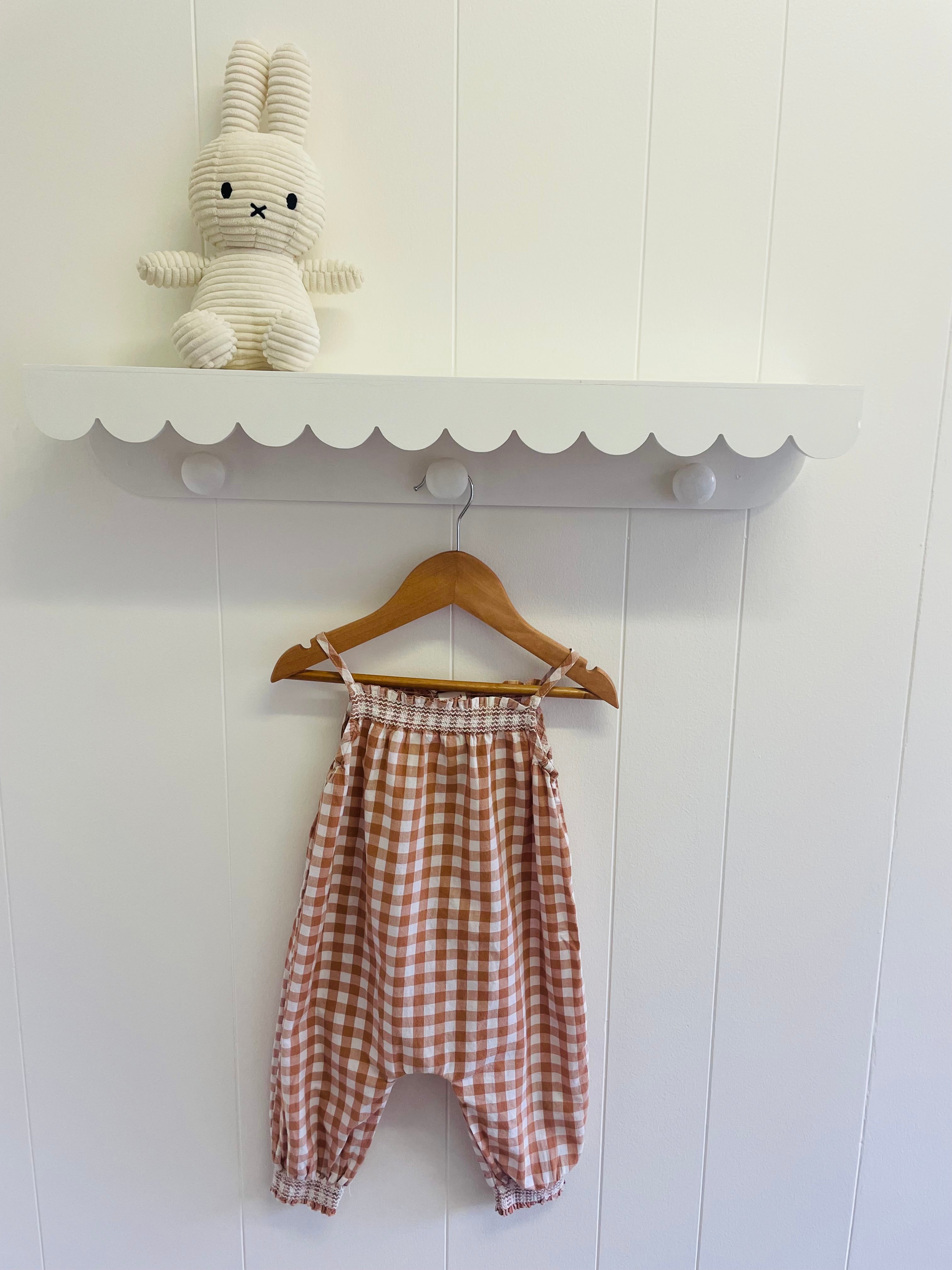 SEED GINGHAM ROMPER