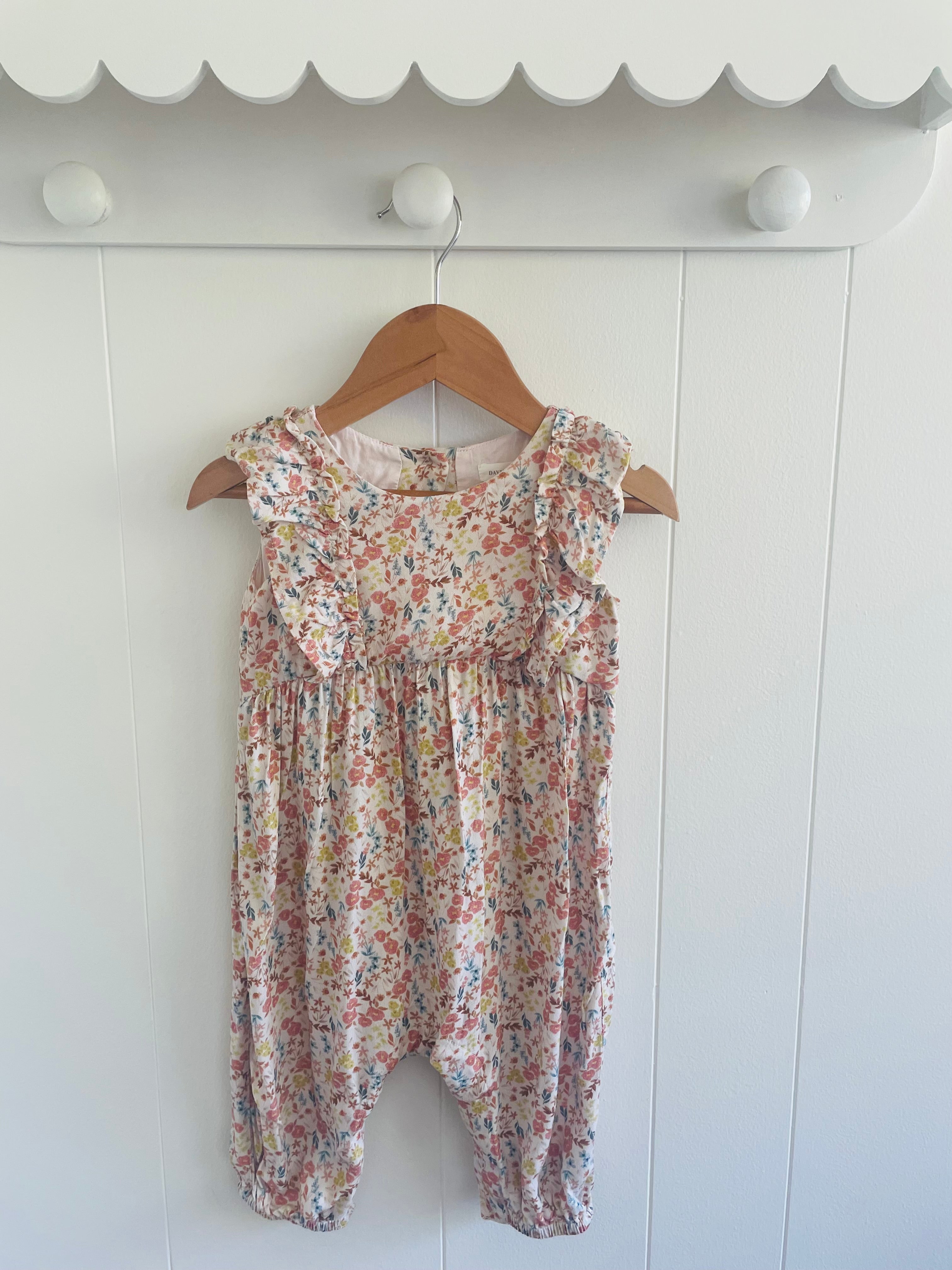 DAVID JONES FLORAL ONESIE