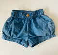 MILKY DENIM SHORTS